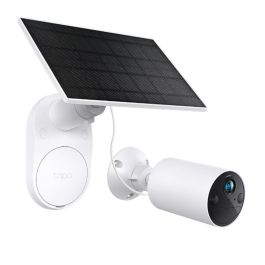 TP-Link Tapo TC82 Kit Cámara Seguridad WiFi con Panel Solar 2K 3MP, Visión Nocturna Color, Detección IA, Batería, IP65