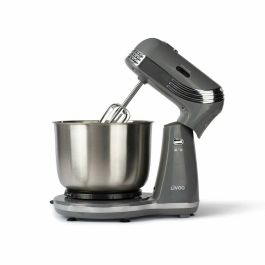 Livoo DOP137G Robot Pastelero Multifunción con Cuenco Acero Inoxidable 3L, 6 Velocidades, Batidor, Gancho Amasar, Gris Livoo DOP137G Robot Pastelero Multifunción con Cuenco Acero Inoxidable 3L, 6 Velocidades, Batidor, Gancho Amasar, Gris