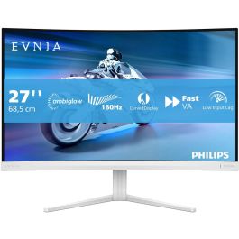 Philips 27M2C5201L Monitor Curvo Gaming de 27" Full HD VA, 180Hz, 1ms MPRT, HDMI, DisplayPort, Blanco Precio: 189.5899995. SKU: B16QR2WLBX