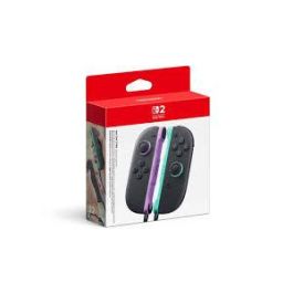 Nintendo Switch 2 Joy-Con 2 Mando Izquierdo y Derecho Púrpura y Verde Claro, HD Rumble 2, Bluetooth, Botón C, Gamepad