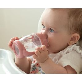 KioKids Taza de Aprendizaje Step 1 Corazones Soft Nordic +6 meses Color Rosa