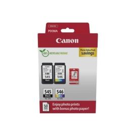 Canon Tinta Ecopack Bk+C-M-Y + Papel Fotográfico 10x15, para Pixma Ip 2850, Mg 2450-2550, Tr 4550-4551 (Pg 545 + Cl 546) Precio: 41.7899999. SKU: B1JTM67PW5