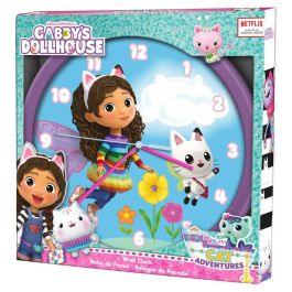 KIDS LICENSING Reloj de pared La Casa de Muñecas de Gabby 25cm