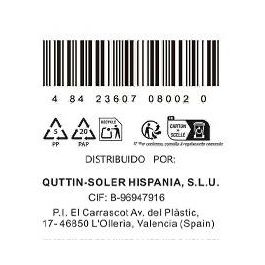 Quttin Cuchillo Pelador 9 cm Dark - Colección Dark (48 Unidades)