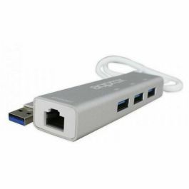 Adaptador de Red approx! APPC07GHUB LAN 10/100/1000 USB 3.0 Gris