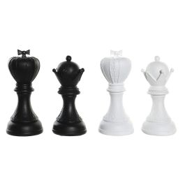 DKD Home Decor Set de Figuras Decorativas Modernas para Hogar Ajedrez Blanco Negro de Resina - Pack 4 Unidades, 12 x 25.5 x 12 cm Precio: 58.49999947. SKU: S3043236
