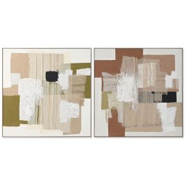 Cuadro Home ESPRIT Verde Beige Abstracto Urbano 121 x 5,2 x 121 cm (2 Unidades) Precio: 306.95000006. SKU: B15P3QBEMS