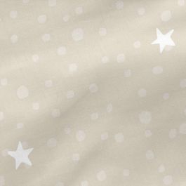 Saco Nórdico sin Relleno HappyFriday Basic Kids Little star Beige 90 x 200 cm