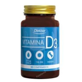 Dietisa Vitamina D3 60 Comprimidos. Mantiene Huesos y Músculos, Apoya el Sistema Inmunitario y la Absorción de Calcio Precio: 10.5000005. SKU: B1CPCFJXGS