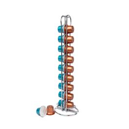 Quttin - Soporte Cromado para 20 Cápsulas de Café - Diseño Elegante y Funcional para Cocina y Oficina (12 Unidades)