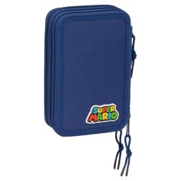 SAFTA Plumier Mamma Mia Super Mario Bros Triple con 37 Piezas