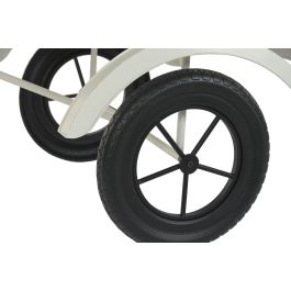 DKD Home Decor Expositor Terraza Y Jardin Blanco Marron Metal Madera 56 x 89 x 151 cm