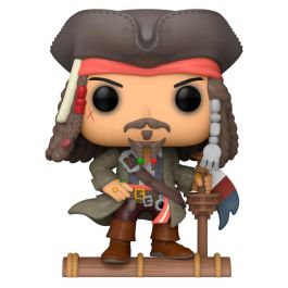 Funko Pop! 81940 Jack Sparrow Piratas del Caribe Disney Figura Vinilo Capitán Navegando Barco Hundiéndose 10.9 cm