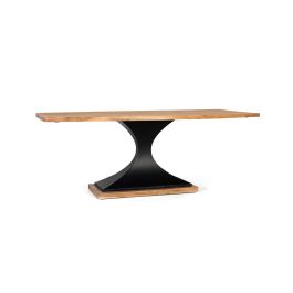 GINER Y COLOMER Mesa de Comedor Madera de Mango y Patas de Metal 200 cm