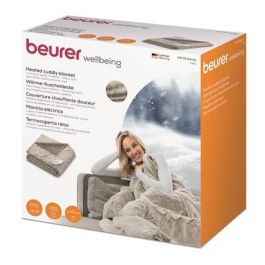 Beurer HD-75 Manta de Tacto Suave, 6 Niveles de Temperatura, Sistema de Seguridad BSS y Parada Automática, Gris