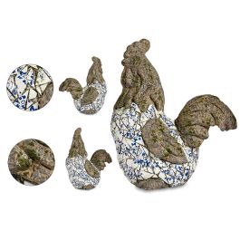 Figura de Gallo en Mosaico Azul Ibergarden - Poliresina 22x46x41 cm (2 Unidades) Precio: 99.50000005. SKU: B1EYH8HT3G