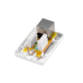 Caja de superficie 1 conector rj45 cat. 6a apantallado Caja de superficie 1 conector rj45 cat. 6a apantallado