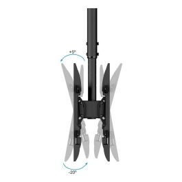 TOOQ SOPORTE TECHO 2 PANTALLAS 43-86" NEGRO TOOQ SOPORTE TECHO 2 PANTALLAS 43-86" NEGRO