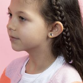 PEERS HARDY Pendientes de plata chapada y plato Disney Mickey & Minnie para bisutería