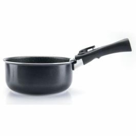 Arthur Martin AM120B Set 3 sartenes de aluminio 16/18/20 cm antiadherentes efecto piedra, compatibles con inducción, mango extraíble