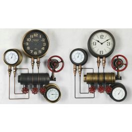 DKD Home Decor Reloj de Pared Vintage Negro Cobrizo 13 x 60 x 47 cm (2 Unidades) Precio: 100.79000041. SKU: B1G3BLEHD8