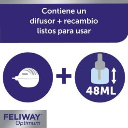 Feliway Optimum Difusor y Recambio 48 ml para Gatos | Antiestrés con Feromonas Felinas | Calma, Reduce Estrés, Arañazos y Marcaje Precio: 35.50000003. SKU: S6101815