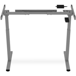 Digitus Bastidor de Mesa Eléctrico de Altura Regulable, Motor Individual, 2 Etapas, 70 kg, 2 Patas, Gris