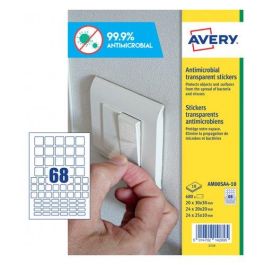 Etiquetas Adh.Avery A4 Polyester Antibacteriana Y Antimicrobiana Removible Caja 10H Cuadrados Surtido (3X3-2X2-2X1,5) 680 Uds.(Am00Sa4) Precio: 23.50000048. SKU: B12756EC65