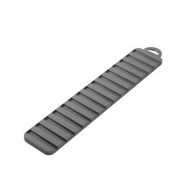 Metaltex Escurreplatos Reversible 'Gravity Slim' 40x8cm - Desagua y Retiene Agua, Ideal para Objetos Pequeños, Color Gris