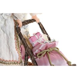 Figura Navidad Fantasia DKD Home Decor Rosa Gris 22 x 50 x 42 cm Figura Navidad Fantasia DKD Home Decor Rosa Gris 22 x 50 x 42 cm