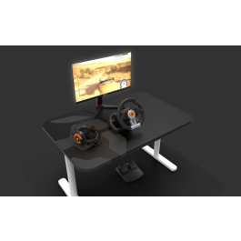 Krom Volante K-Wheel Gaming PC PS3 PS4 Xbox One con pedales y vibración