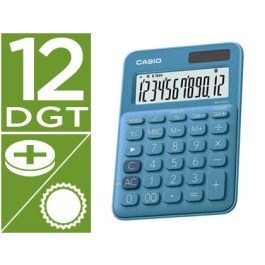 Casio MS-20UC-BU Calculadora de Sobremesa 12 Dígitos Tax +/- Color Azul Precio: 12.50000059. SKU: B1ECSV6BFV