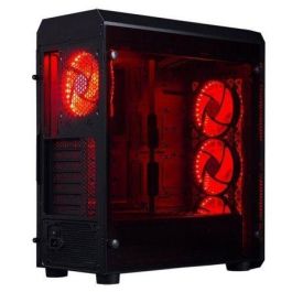 CAJA SEMITORRE HIDITEC NG-RX - ACERO LAMINADO 8MM+PANELES CRISTAL TEMPLADO 4MM - VENTILADORES CON LEDS - ADMITE GRAFICAS HASTA 350MM - ATX CAJA SEMITORRE HIDITEC NG-RX - ACERO LAMINADO 8MM+PANELES CRISTAL TEMPLADO 4MM - VENTILADORES CON LEDS - ADMITE GRAFICAS HASTA 350MM - ATX