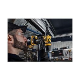 DeWALT DCF403NT-XJ Pistola de Remaches a Batería 18V, para Aluminio y Acero Inoxidable (2.4, 3.2, 4, 4.8 mm), 10000 kN, Incluye Funda, Negro/Amarillo