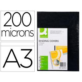 Tapa De Encuadernacion Q-Connect Pvc Din A3 Opaca Negra 200 Mc Caja De 100 Unidades Precio: 37.3769005566. SKU: B1CQRCFNHM