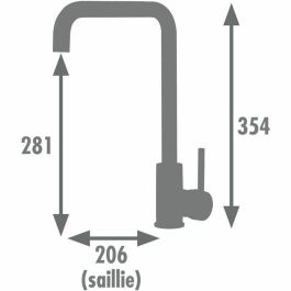 Edouard Rousseau AAAQX09927 Mezclador de lavabo SOTO Cromo