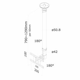 Soporte TV Neomounts FPMA-C100SILVER 10" 30" 12 kg