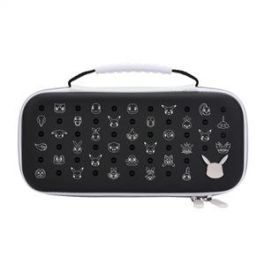 Power A 1522749-01 Estuche Protector Compacto para Nintendo Switch OLED, Switch y Switch Lite Pikachu Negro/Plata