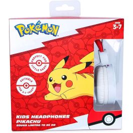 OTL Technologies Pokémon Pikachu Auriculares Infantiles con Volumen Limitado 85dB Jack 3.5mm para Niños de 3-7 Años