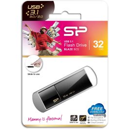 Silicon Power Blaze B05 32GB USB 3.2 Gen 1 Deslizar Negro