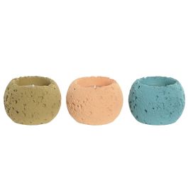 DKD Home Decor Vela Verde Azul Cemento Coco 9 x 7 x 9 cm (6 Unidades) Precio: 17.89000004. SKU: B18B849YN9