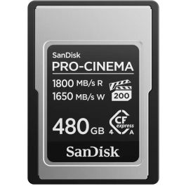 SanDisk PRO-CINEMA CFexpress Type A Card 480GB 1800MB/s 1650MB/s Precio: 421.49999947. SKU: B16SHJC5HC