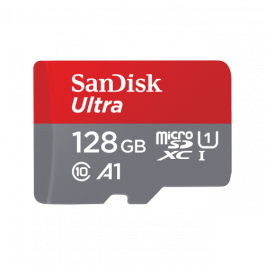 Tarjeta de Memoria SanDisk Ultra 128GB microSD XC con Adaptador/ Clase 10/ 80MB/s Precio: 14.69000016. SKU: B1G798Y5CP