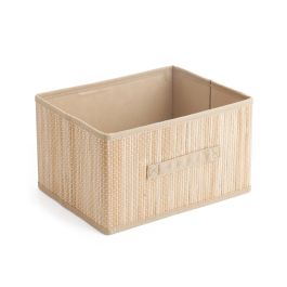 Inde Cesta de Ordenación Bambú y TNT 32 x 25 x 18 cm (12 Unidades)