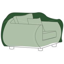 Altadex Funda protectora de sofá 130x90x70cm, poliéster 240g/m², impermeable y transpirable, verde Precio: 30.50000052. SKU: S7910293