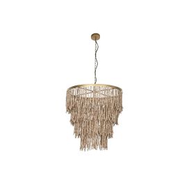 Lampara Techo Balines DKD Home Decor Natural Dorado 70 x 157 x 70 cm Precio: 287.59000006. SKU: B197X6NV9H