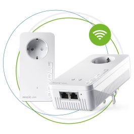 Devolo Magic 2 WiFi next Powerline Starter Kit, Adaptador WiFi y LAN, hasta 2400 Mbps, Gigabit Ethernet, Blanco Precio: 217.49999986. SKU: B14R85JBCT