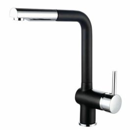 Grifo de cocina mezclador ROUSSEAU Matsouko - Con ducha de mano - Cromo gris y negro Precio: 85.49999997. SKU: B14L4FSB84