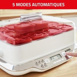 Seb Yaustiere 6 macetas 140 ml, yogures y postres caseros, 5 programas automáticos, 100 % BPA sin BPA, fabricado en Francia YY5114FB