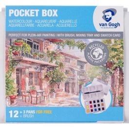 Talens Van Gogh Set Acuarelas Medias Pastillas Estuche 12+3 Colores, Pincel Incluido, Brillantes y Resistentes para Artistas Precio: 20.50000029. SKU: B18V9ZG3BZ
